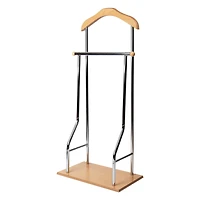 Mind Reader Silver Valet Stand Clothing Rack Organizer