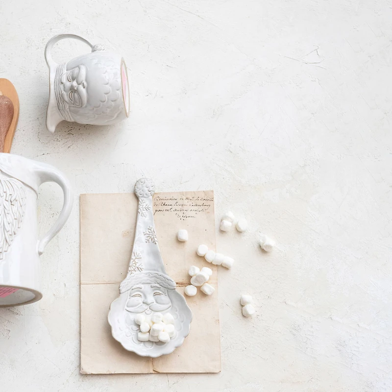 Hello Honey® 9" Stoneware Santa Spoon Rest