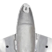 Silver Aluminum Contemporary Wall Hook