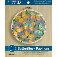 Leisure Arts® 6" Butterfly Embroidery Kit
