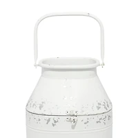 White Metal Farmhouse Decorative Jar Set