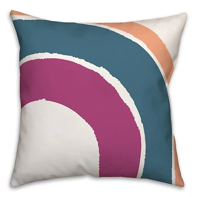Colorful Arches Throw Pillow