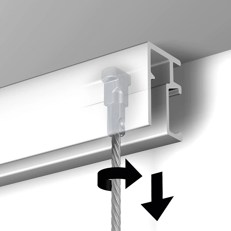HangZ® 6ft. Gallery Rail Hanging System