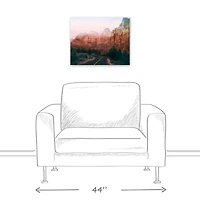 Dark Canyon Road 20" x 16" Canvas Wall Art