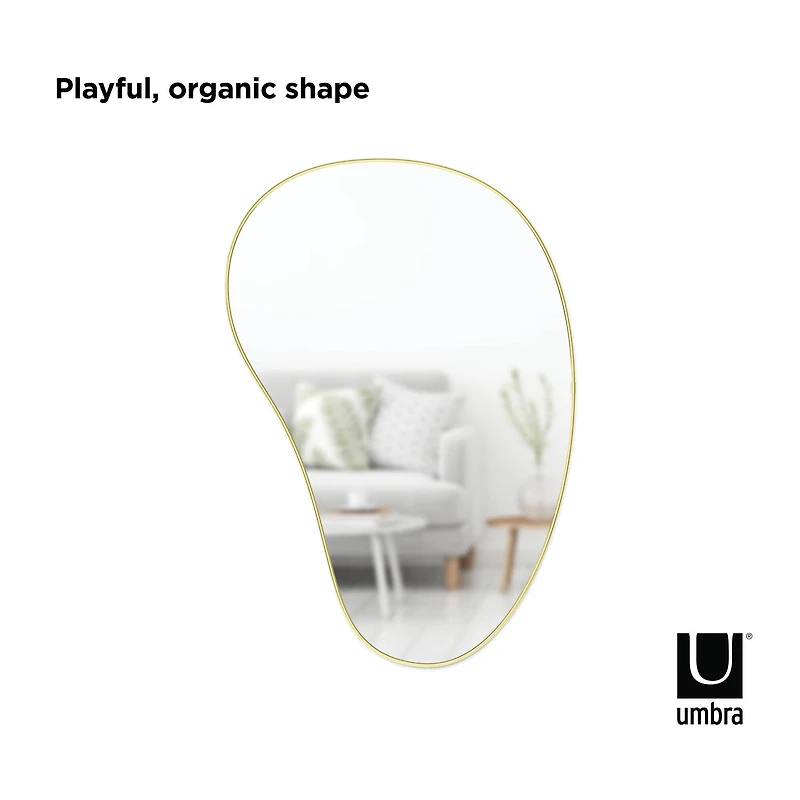 Umbra 36" Brass Hubba Pebble Mirror
