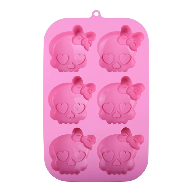 Skull with Bow Silicone Treat Mold by Makery™