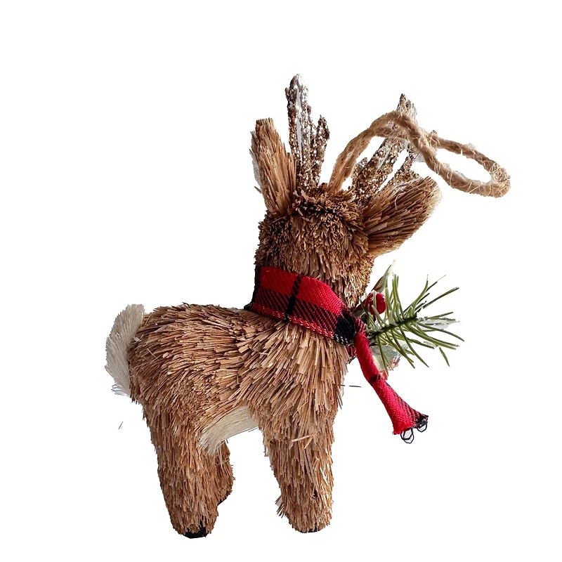 5" Sisal Deer Natural Ornament by Ashland®