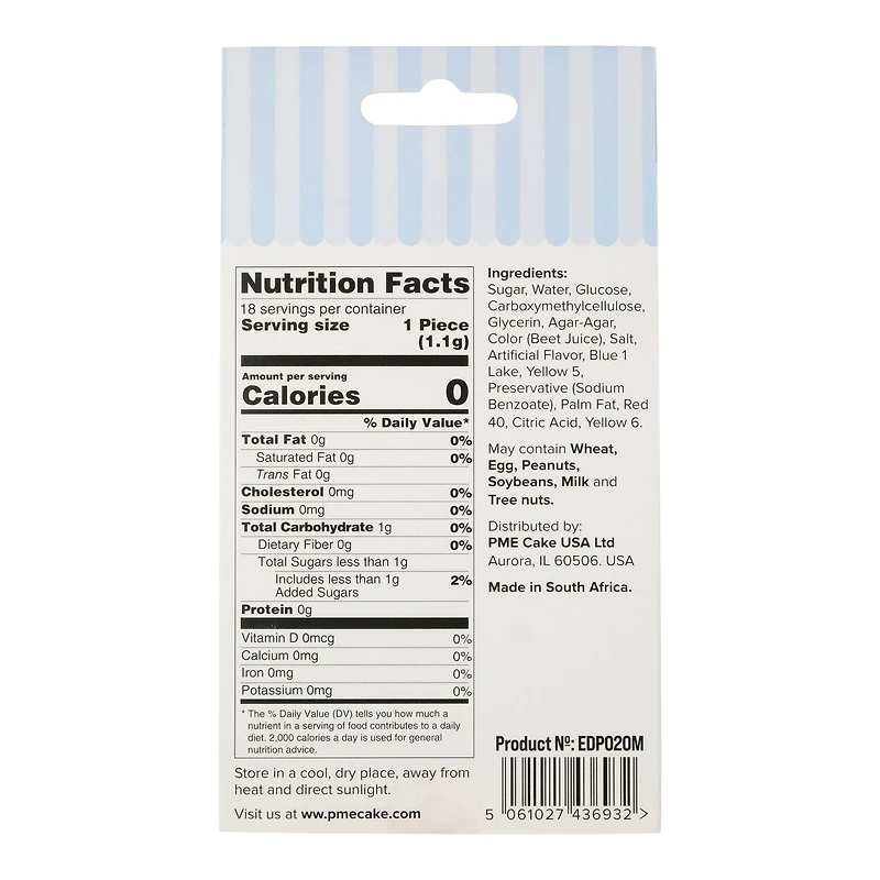 PME Cake Sweet Street® Rainbow Hearts Icing Decorations