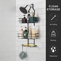 Over Head Shower Caddy Basket with Hook