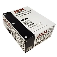 JAM Paper Laminated 2-Pocket Glossy 3-Hole Punch School Folders