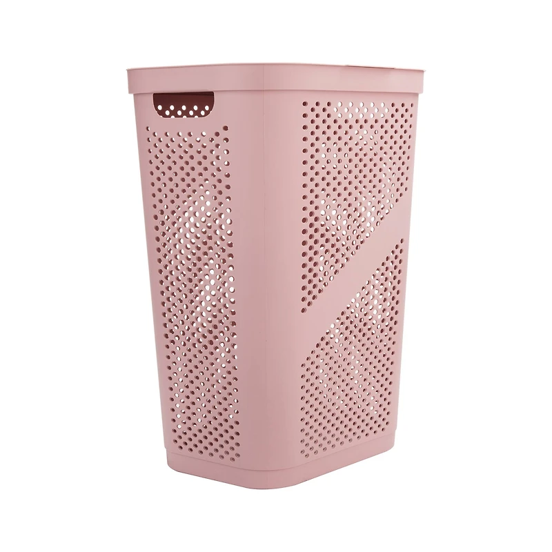 Mind Reader 60L Perforated Plastic Laundry Hamper with Lid