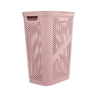Mind Reader 60L Perforated Plastic Laundry Hamper with Lid