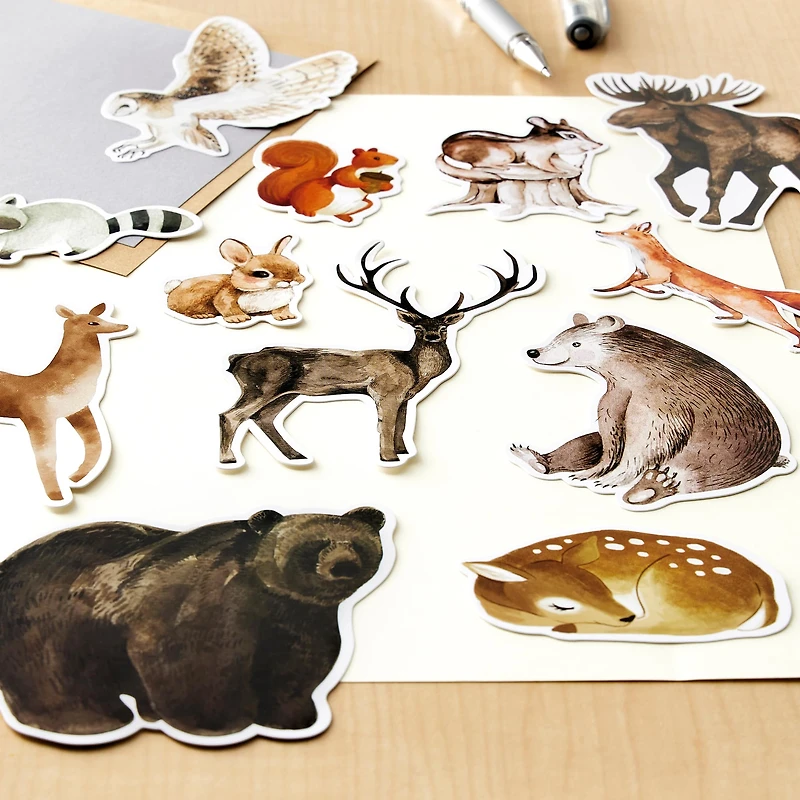 Woodland Animals Die Cut Stickers by Recollections™