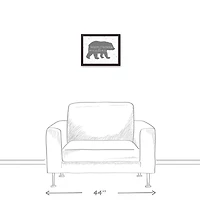 Warm Winter Wishes 11x14 Black Framed Canvas