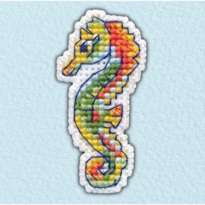 Oven Badge - Seahorse Cross Stitch Kit