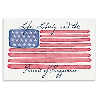 Stupell Industries All American Patriotic Phrase Wall Plaque Art