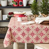 DII® Scandinavian Snowflakes Tablecloth
