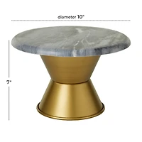 Grey Glam Cake Stand, 10" x 10" x 7"
