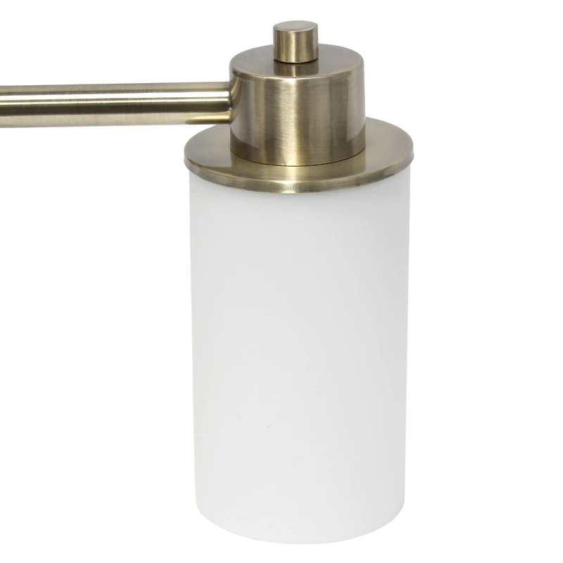 Lalia Home Essentix 3-Light White Shade Vanity