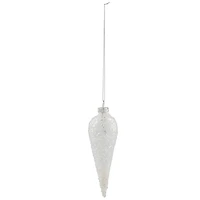 6.25" Clear Glass Winter Icicle Ornament