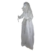 6ft. Lighted & Animated Ghost Bride Halloween Decoration