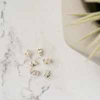 5mm Sterling Silver Earring Clutches, 6ct. by Bead Landing™