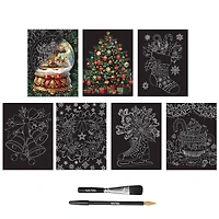 Brea Reese™ 6" x 8" Christmas Icons Scratch Art Paper Pad