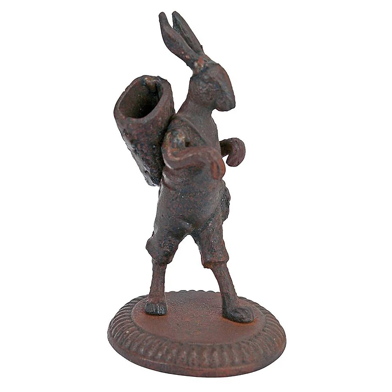 Design Toscano 6" The Wandering Rabbit Cast Iron Matchstick Sculpture