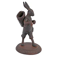 Design Toscano 6" The Wandering Rabbit Cast Iron Matchstick Sculpture