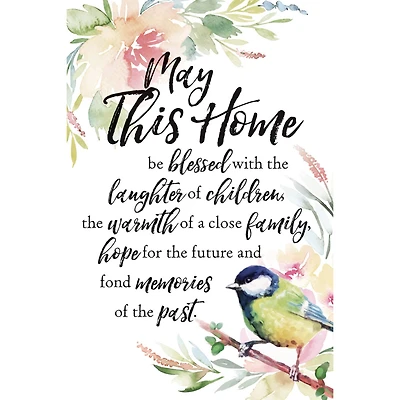 Woodland Grace Series May This Home Wood Plaque With Easel