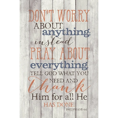 Don't Worry About Anything Wood Plaque