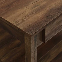 Walker Edison 30" Reclaimed Barnwood Square Country Coffee Table