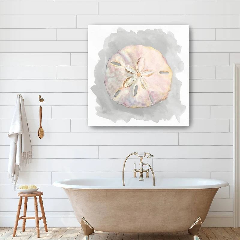 Shells On Grey IV Canvas Giclee