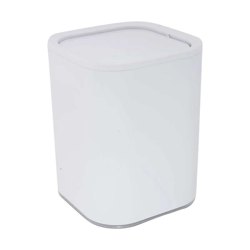 Bath Bliss White Acrylic 8L Waste Bin