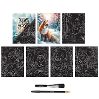 Brea Reese™ 6" x 8" Winter Woodlands Scratch Art Paper Pad