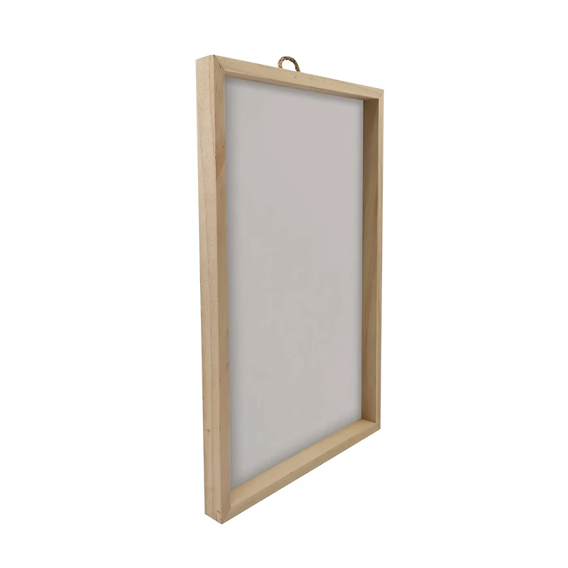 11" x 17" White Plaque with Unfinished Frame by Make Market®