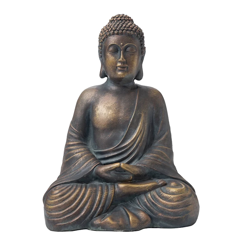 Glitzhome® 19" Meditating Buddha Statue