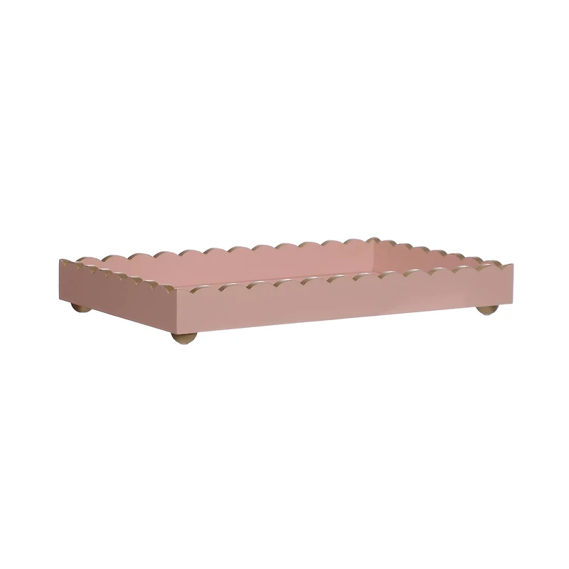 15" Blush Pink Decorative Tabletop Tray by Ashland®