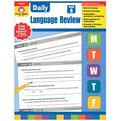 Evan-Moor® Grade Daily Language Review Teacher's Edition Book