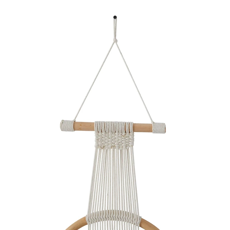 Black Fabric Bohemian Wall Decor, 13" x 1" x 67"