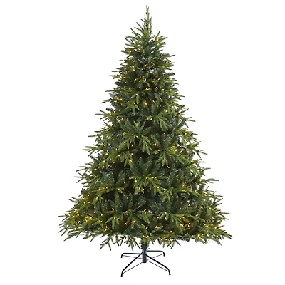 7ft. Pre-Lit Colorado Mountain Fir Artificial Christmas Tree, Clear LED Lights