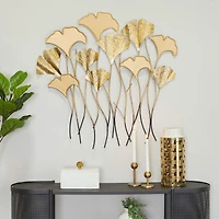 Gold Bohemian Nature Wall Decor, 35" x 1" x 35"