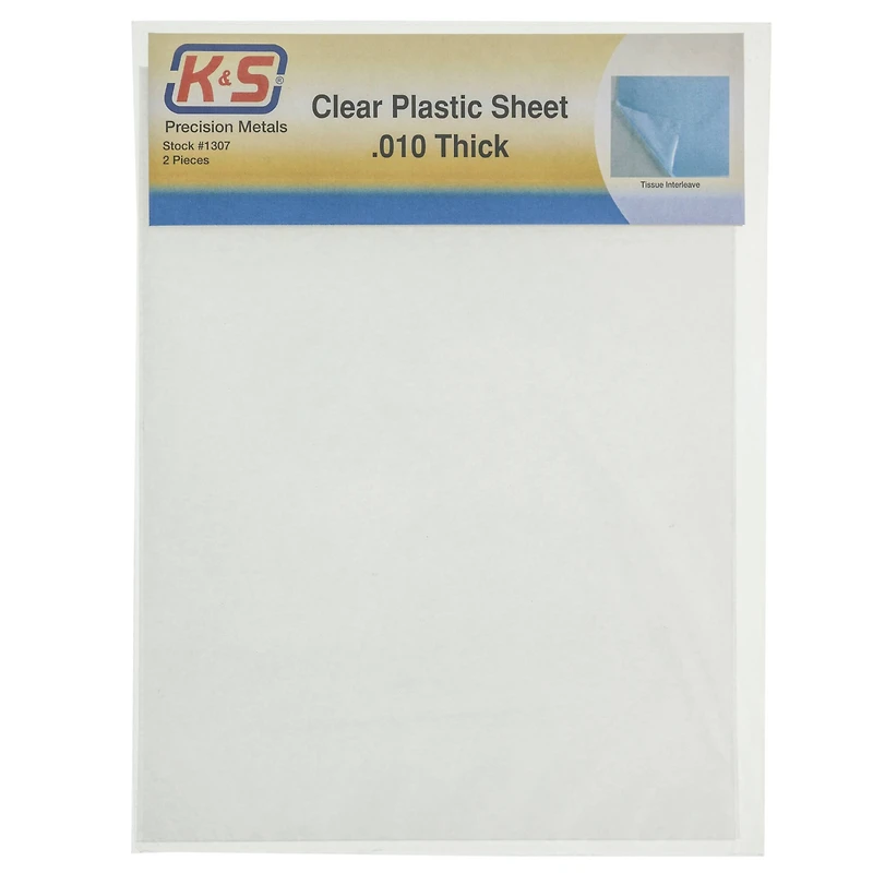 K&S Engineering® 8.5" x 11" Clear Plastic Sheets, 2ct.