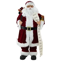36" Santa Claus with Naughty or Nice List Christmas Figure