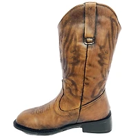 Santa's Workshop 12.5" Cold Cast Brown Cowboy Boot Planter