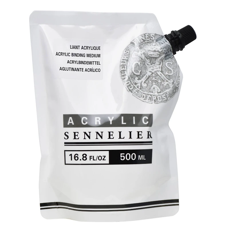 Sennelier Artists' Gel Binder Acrylic Medium, 500mL