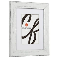 Craig Frames Jasper Marshmallow Weathered White Picture Frame with Mat