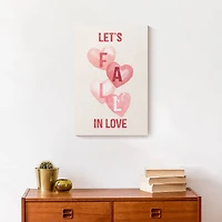 Let's Fall In Love Canvas Wall Art