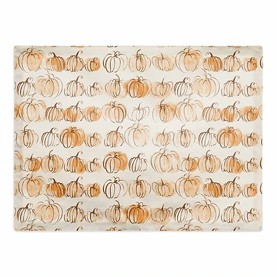 Watercolor Fall Pumpkins Polyester Twill Placemat