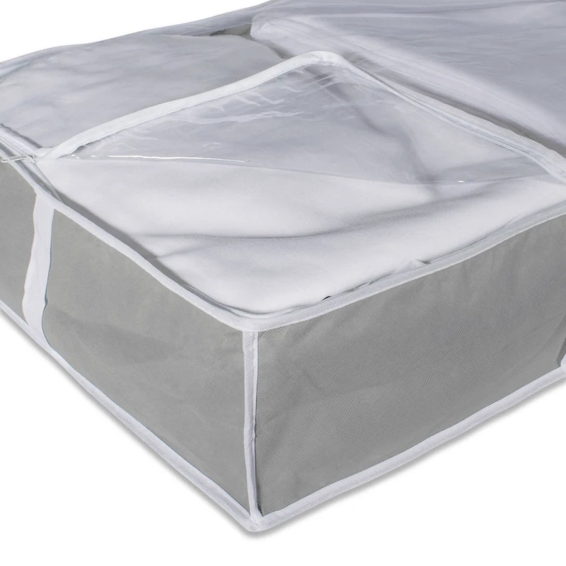DII® Gray Blanket Soft Storage Cube, 2ct.